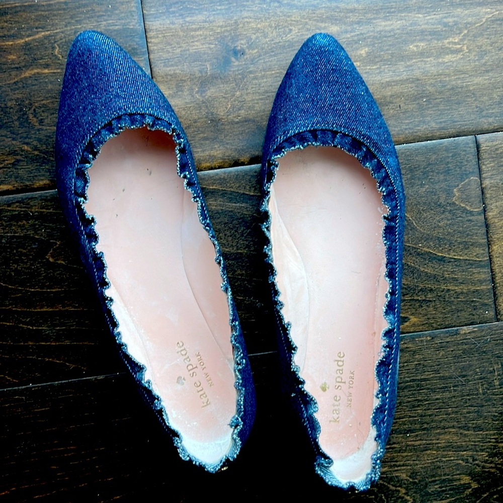 Kate Spade Denium Blue Flats